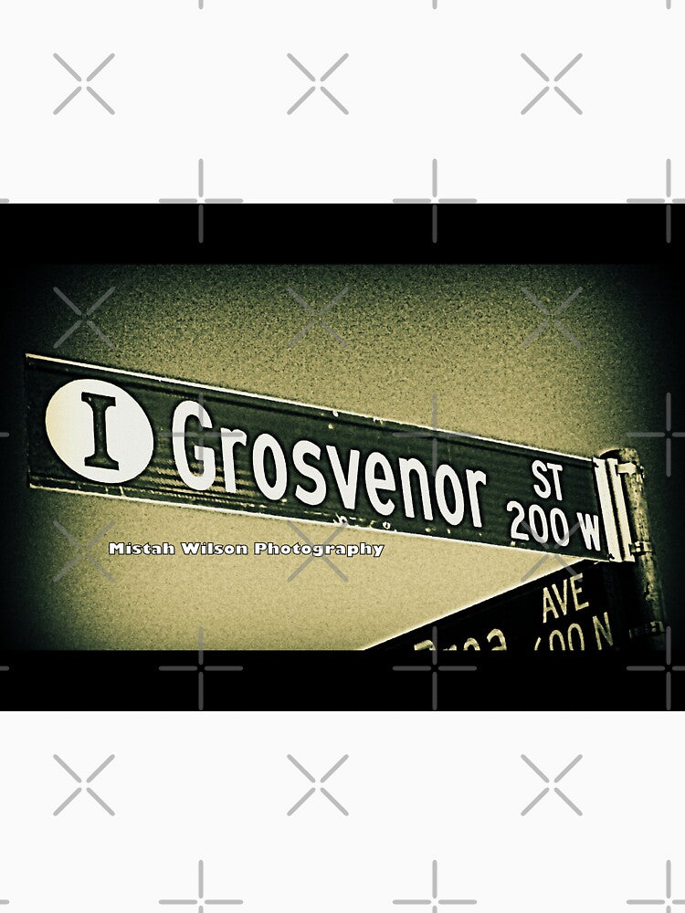 Grosvenor Street, Inglewood, CA by Mistah Wilson by The Street Sign Store