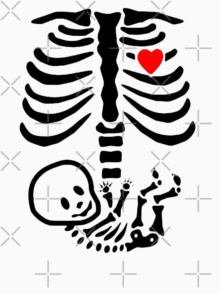 Copy of Copy of Halloween Skeleton Bones Rib Cage_Adult X Ray&Costume Sleeve Print Crew Neck Jumper,Halloween Skeleton by Sophistical