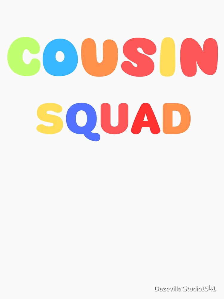 Cousin Squad Crew Family Matching Group Adult Kids Toddlers Vintage Cousin Crew T-Shirt: Classic Fit, Crew Neck, Short Sleeve for Casual Trips & Vacations by Dazeville Studio1541