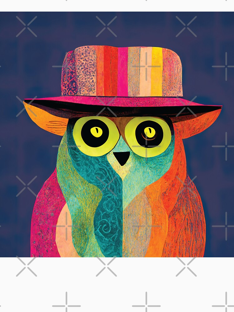 Stylish Colorful Owl by chillaxcats