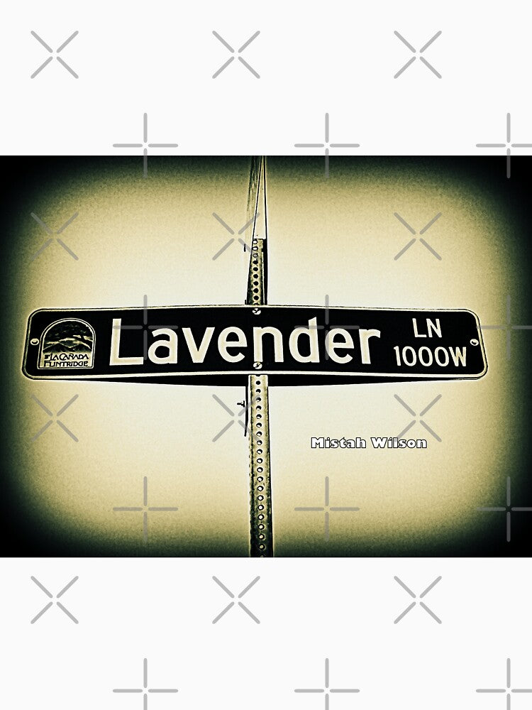 Lavender Lane, La Cañada Flintridge, CA by Mistah Wilson by The Street Sign Store