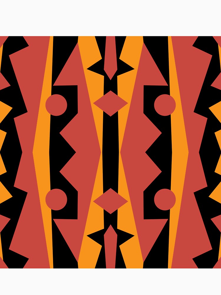 Geometric Symmetrical Tangerine Pie by Rob Colvin