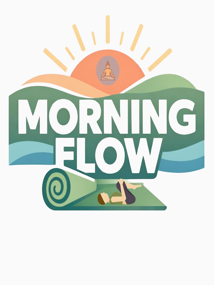 Morning Flow – Minimal Yoga Calm T-Shirt by RMTrendy