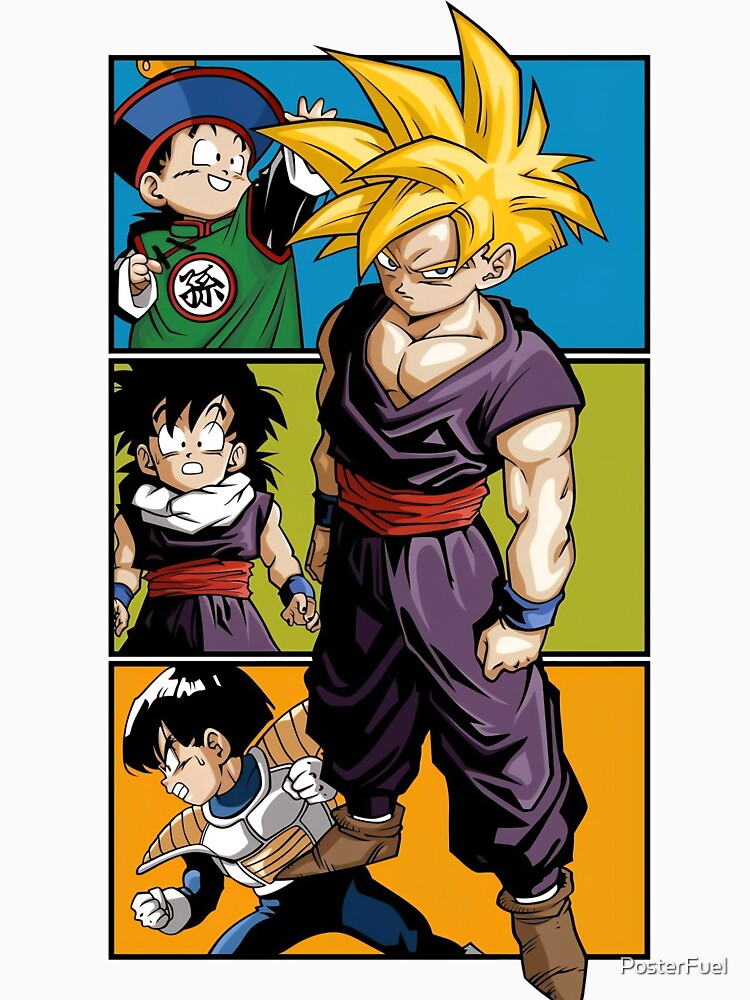 Saiyan Evolution Warrior – Anime Growth Panel Design by PosterFuel