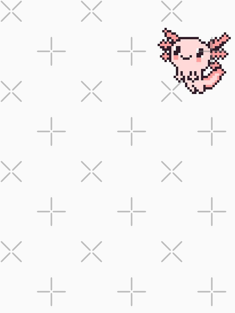 Pixel Art Axolotl by uxcomshop