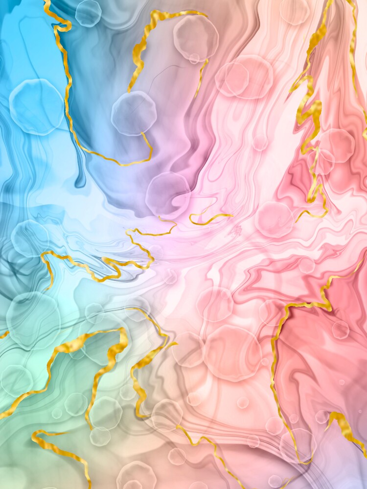 Abstract liquid art alcohol ink, liquid marble art design, abstract marble art, liquid art, pastels light watercolor by ZeinabTaha