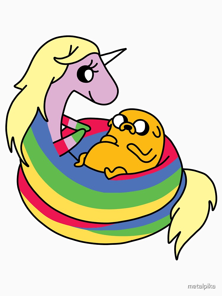 Lady Rainicorn and Jake by metalpika
