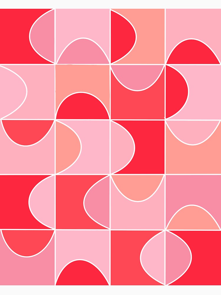Pink Mid-Century Modern Pattern by WildeandCo