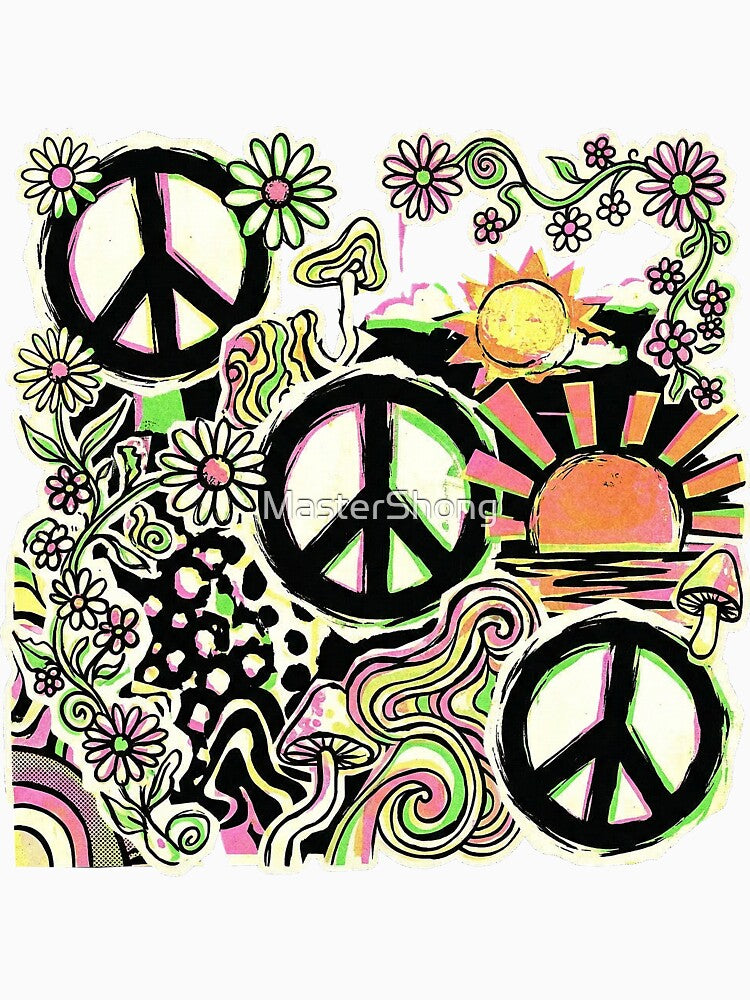Peace Hippie Flower Stop The War by MasterShong