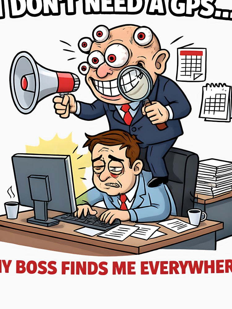 Copie de Office Lunch Pressure – Funny Corporate Work Humor Illustration by ShopyYO