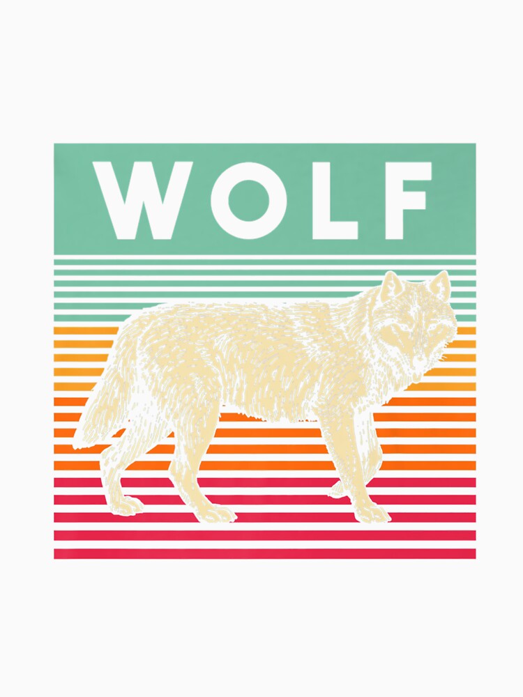 Retro Wolf 70s Wolf Premium by MunMunsh