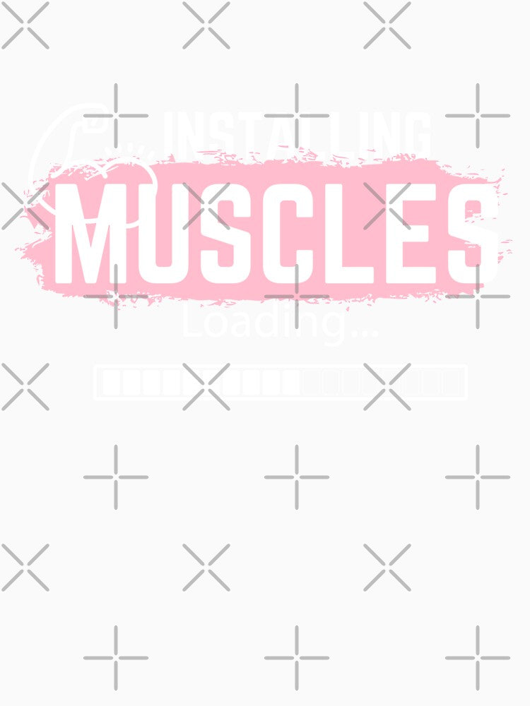 Installing Muscles Loading Please Wait Working Out Gym Gift For Husband Brother Dad Him by videogames86