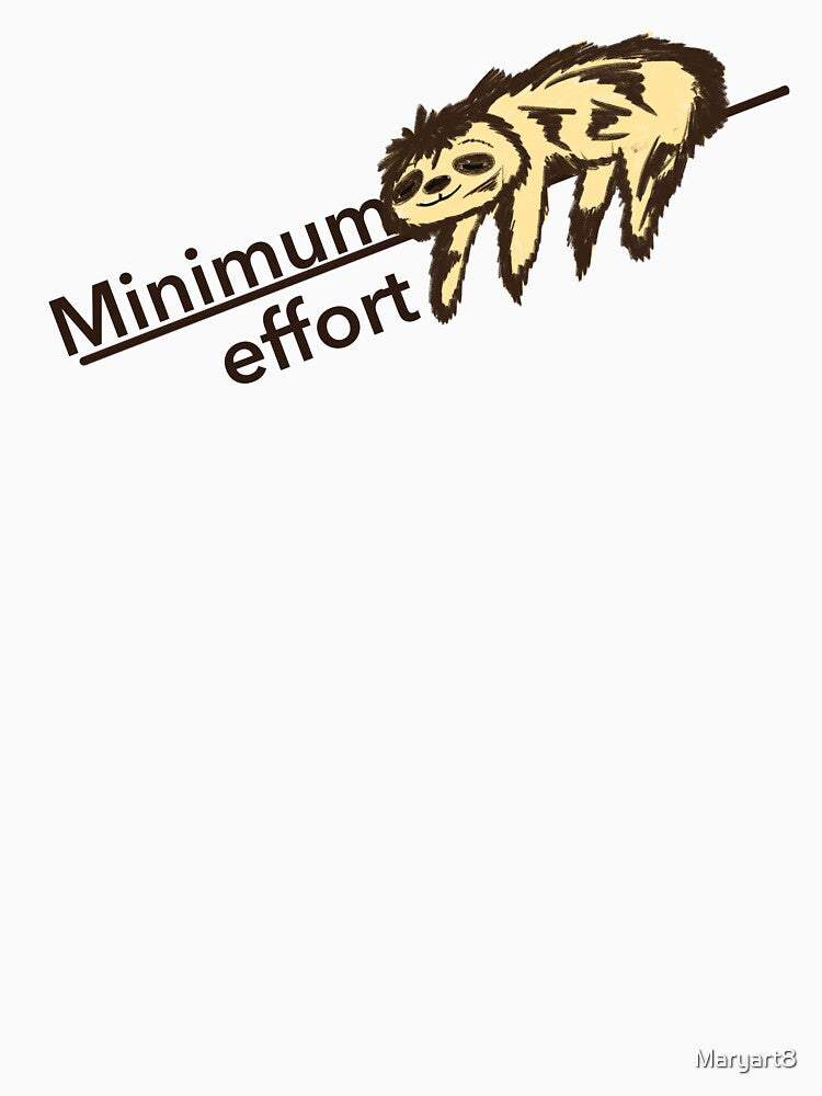 Minimum effort sloth by Maryart8