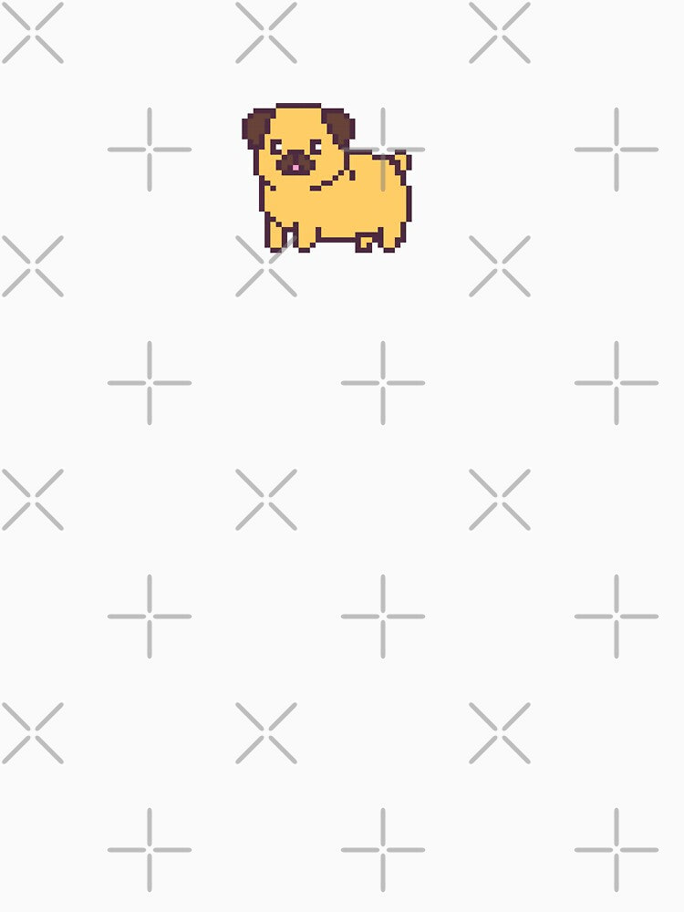 Pixel Art Pug by uxcomshop