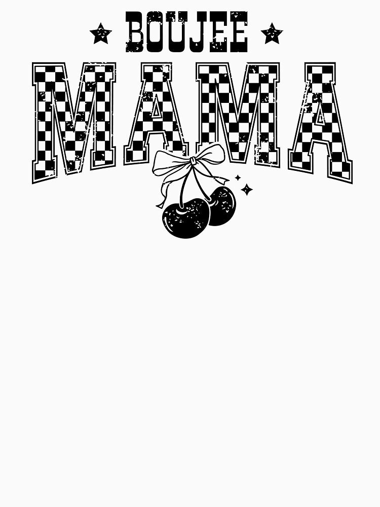 Boujee Mama Retro Checkerboard by krystalRomanart