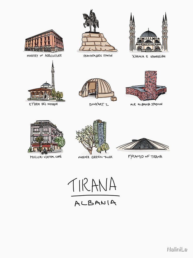 Tirana, Albania different sites in the city by NaliniLe