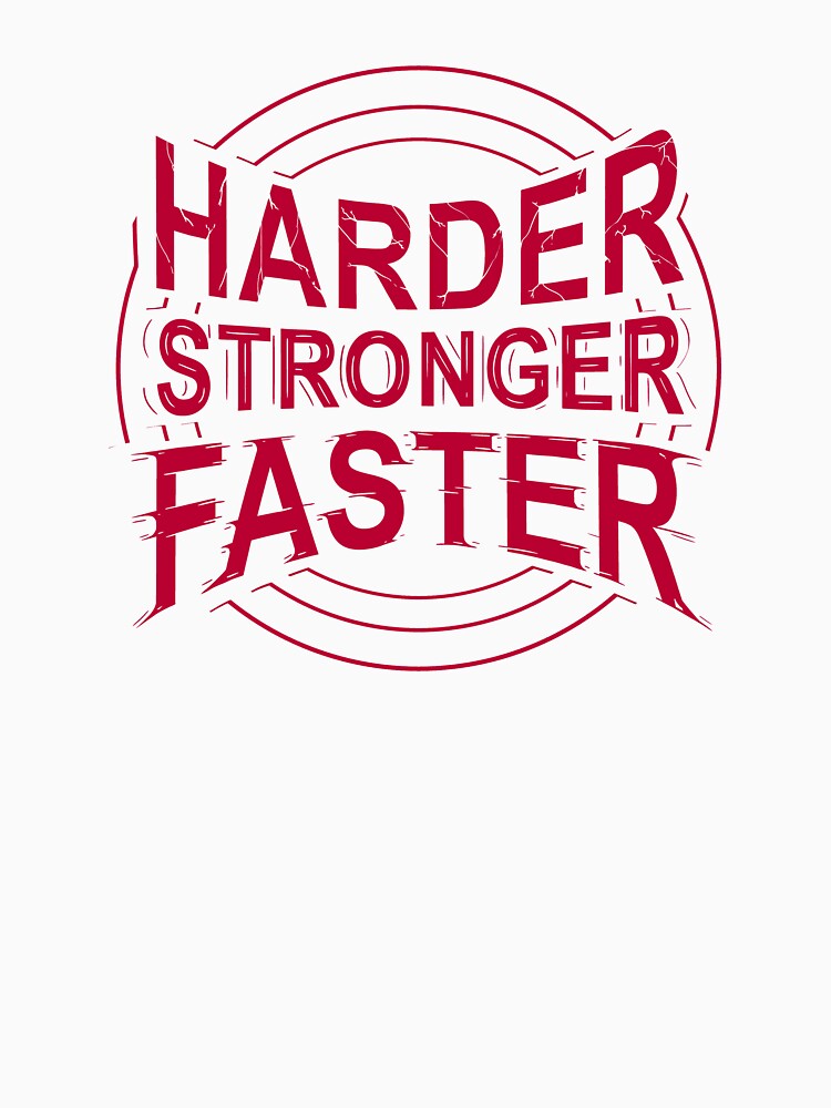 harder stronger faster typography - sports graphic design by hayrpictures