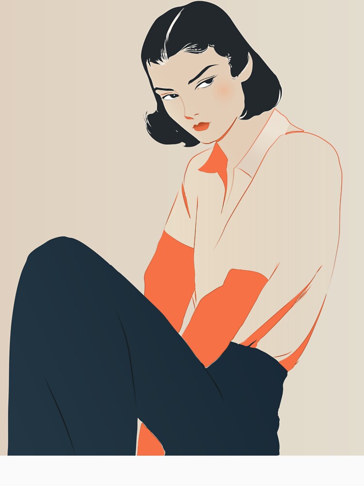 Cool woman art by Rukudzow