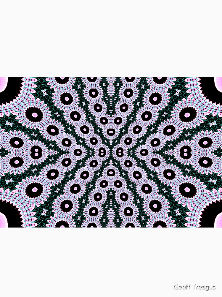 Dynamic Pale Pink Dots Pattern by Geoff Treagus