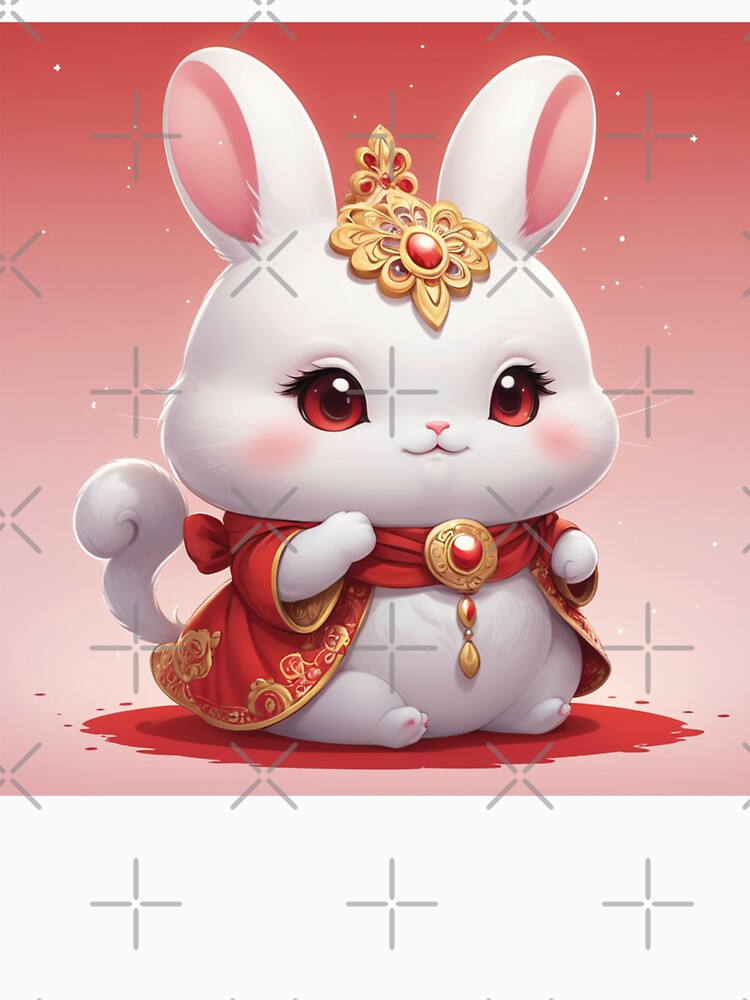 Kawaii white bunny by MerlinWear