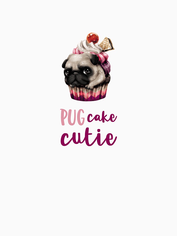 PUGcake Cutie (on White) by PawsitiveMum3