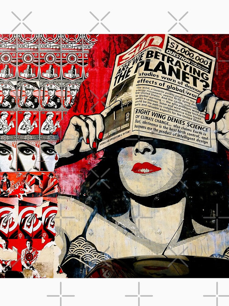 Women Art, Retro Art, Climate Change News by HelsinkiFashion