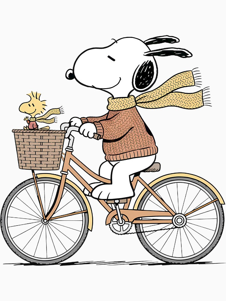 Snoopy & Woodstock Bicycle Ride by Jennifer Daniel