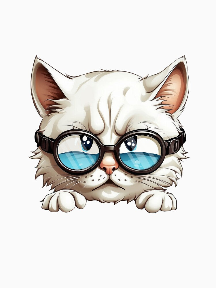 Cat Wearing Oversized Goggles by TurtleDojo