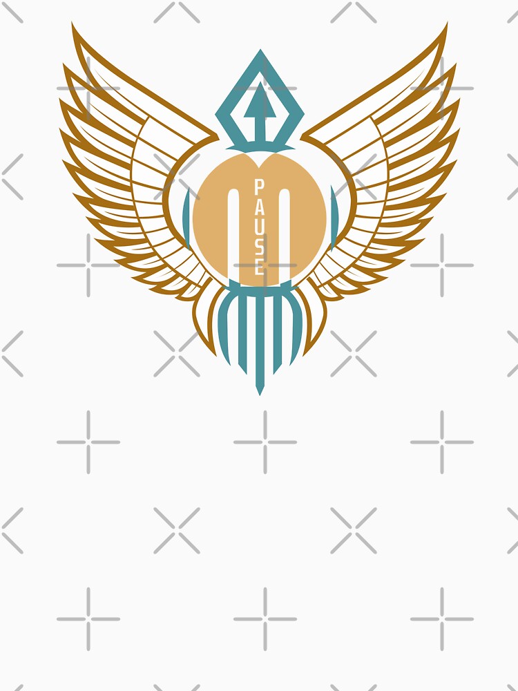 Music pause with wings new design by crevettedesign