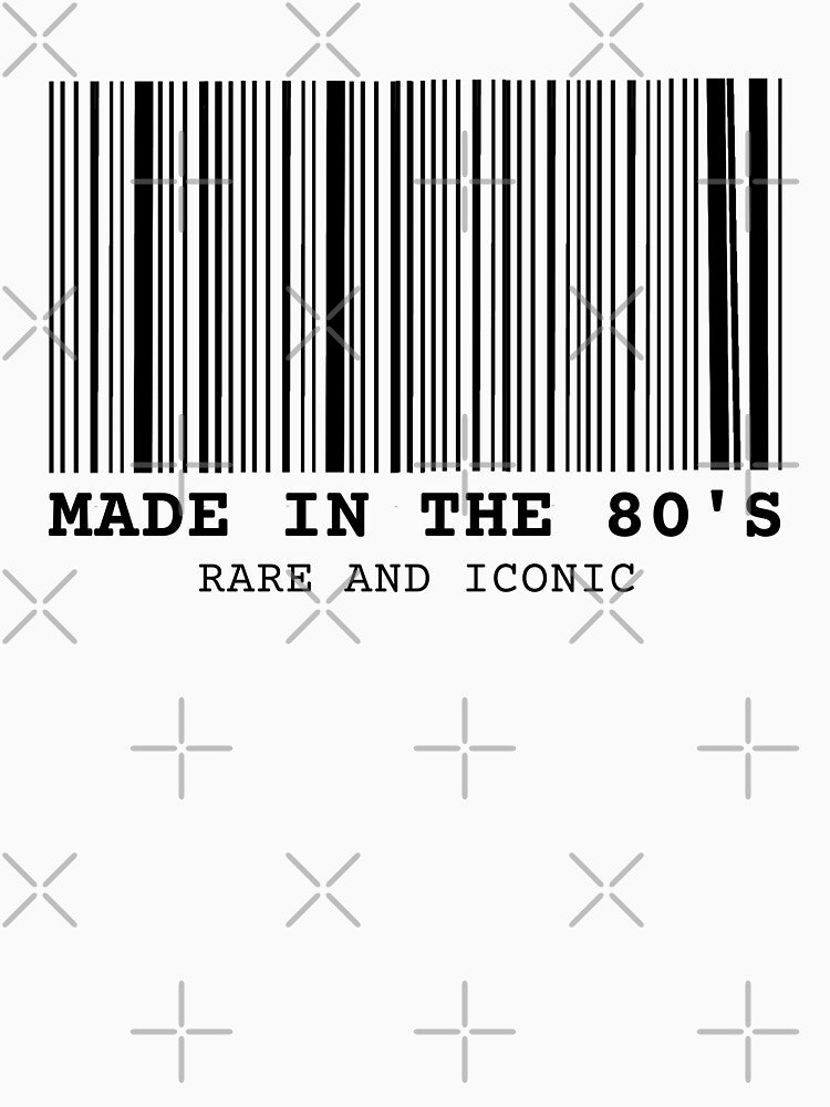 Barcode Made in the 80's rare and iconic by shopfindingbeni