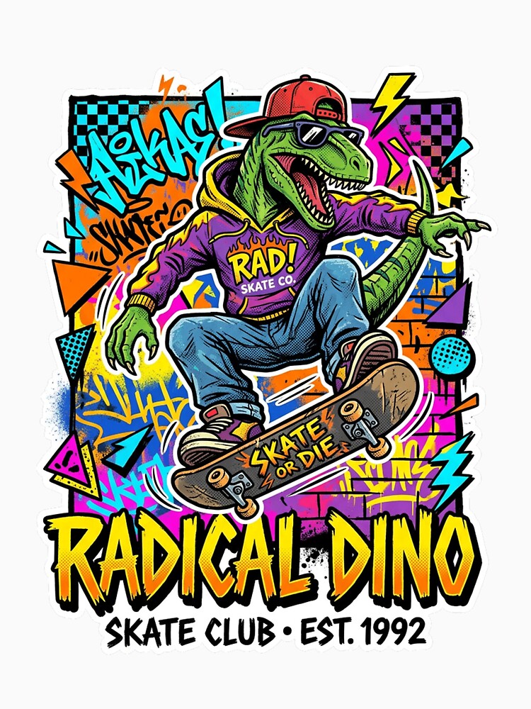 Radical Dino 90s by SnowballBunny