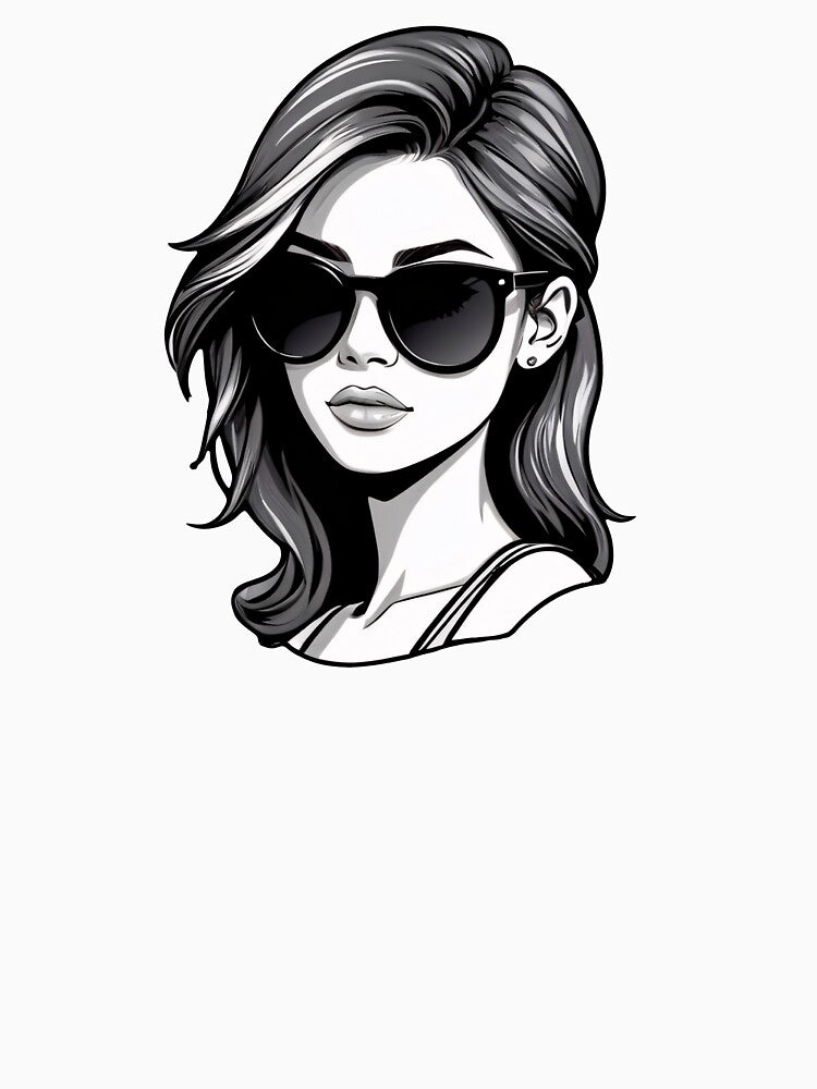 Black and White Stylish Casual Lady by MadnessEnvelope