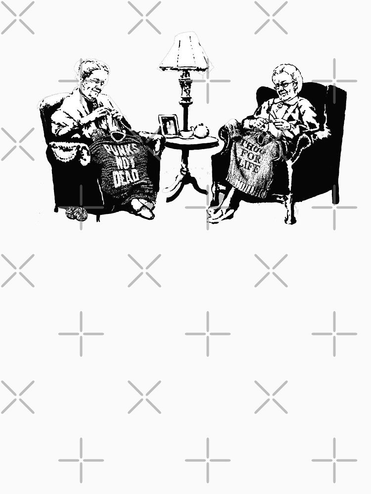 Banksy Grannies Punk's Not Dead Thug For Life by WE-ARE-BANKSY