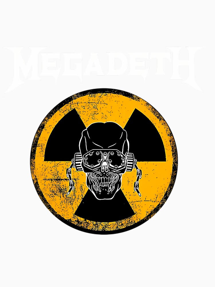 Skull Megadeth - Vintage Black And Yellow by nichollehnse