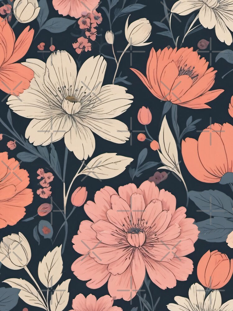 Sophisticated Modern Floral Pattern by SeamPix
