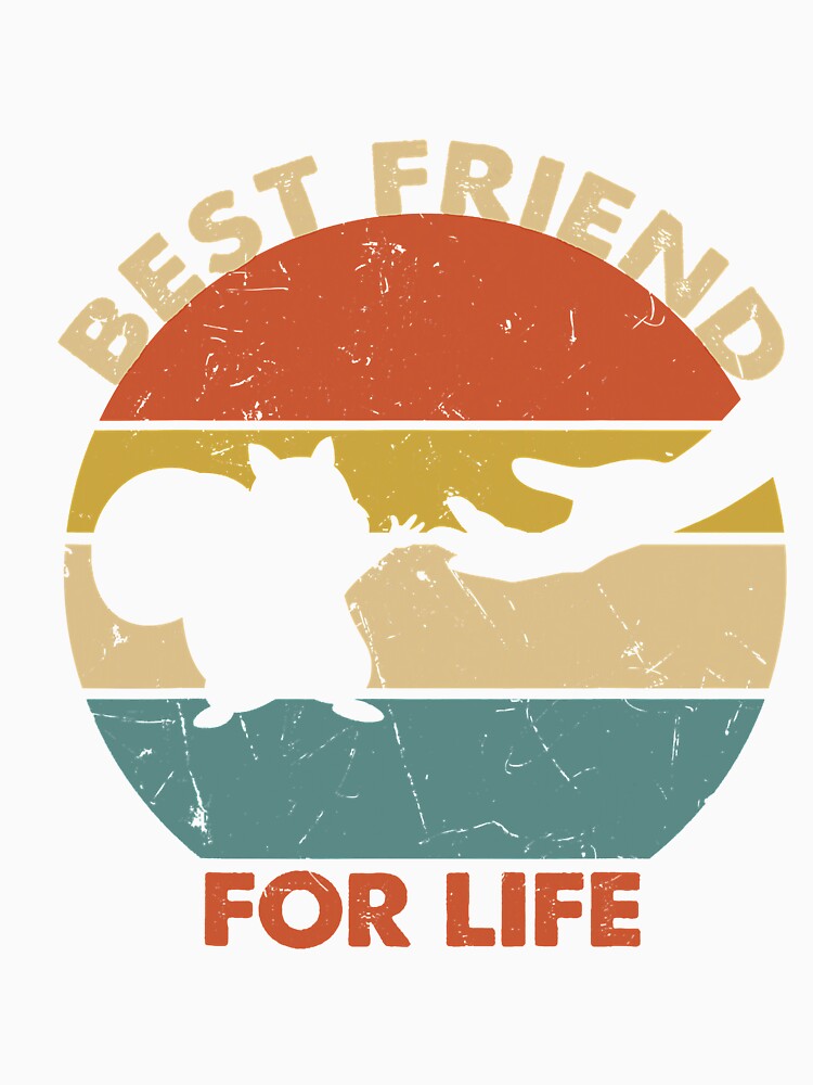 Vintage Retro Squirrel Best Friend For Life Fist Bump by SARAHKUHNS