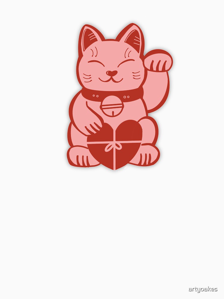 Kawaii Lucky Fortune Cat by artyoakes