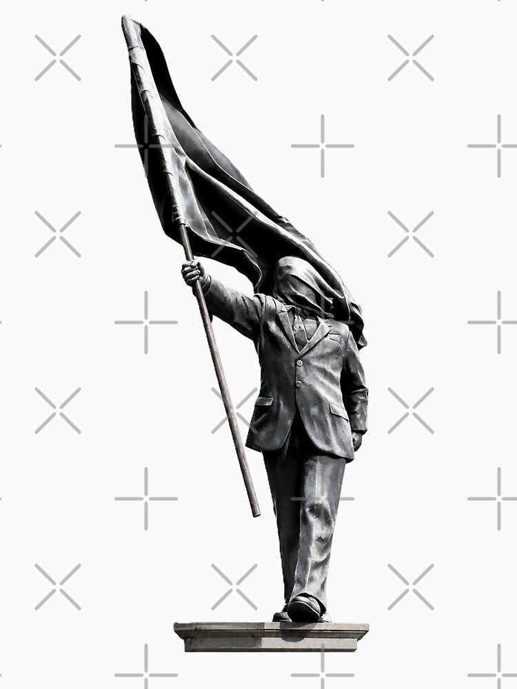 Blinded by the flag – Urban Statue Edition by DogLord