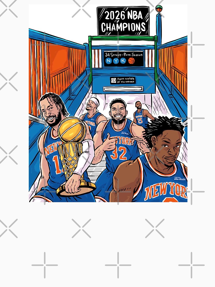 Brunson,Anunoby,Towns,Hart and Bridges For New York Basketball NBA 2026 Champios by tayjeffrey61