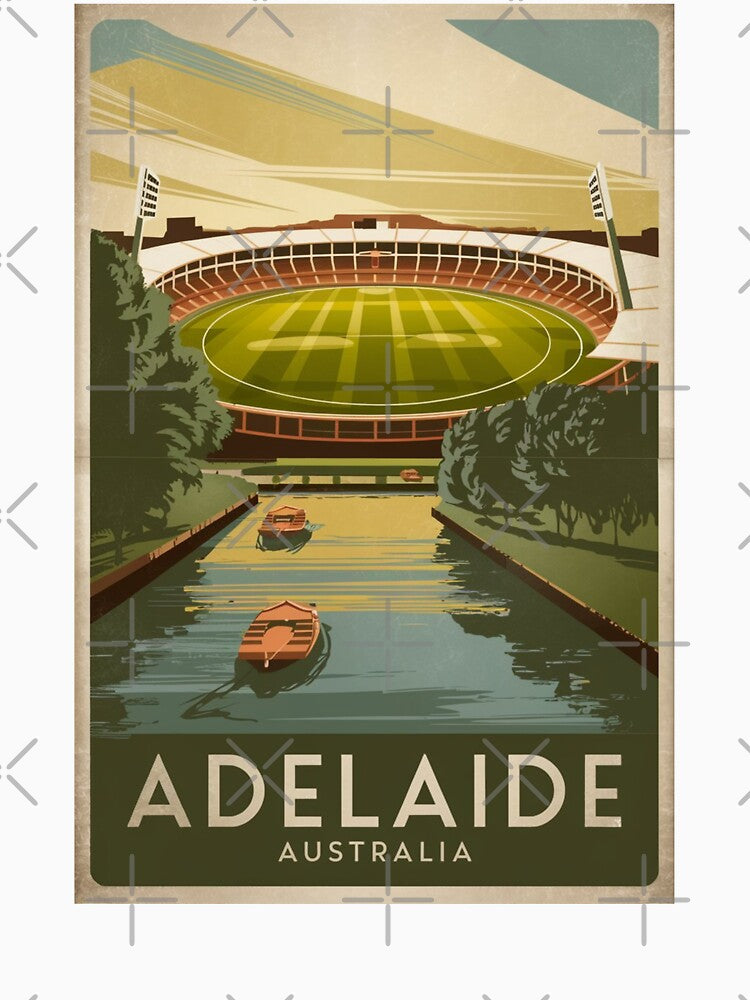 Adelaide Vintage Travel Poster by TravelerRat