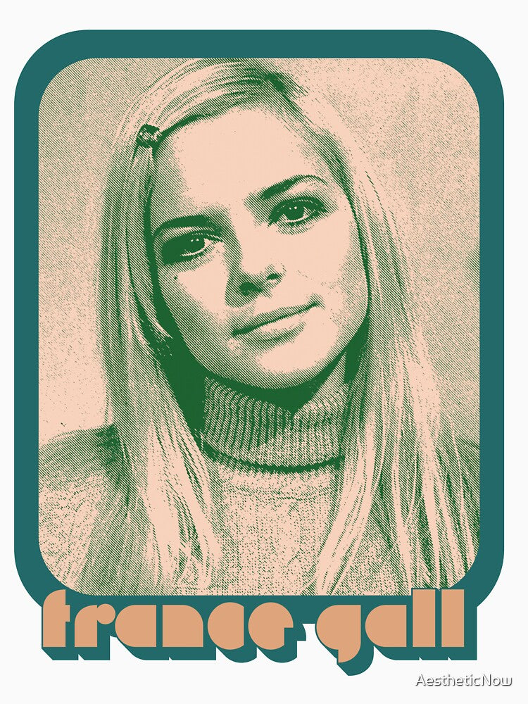 France Gall //// Retro 70s Aesthetic Francophile Design by AestheticNow