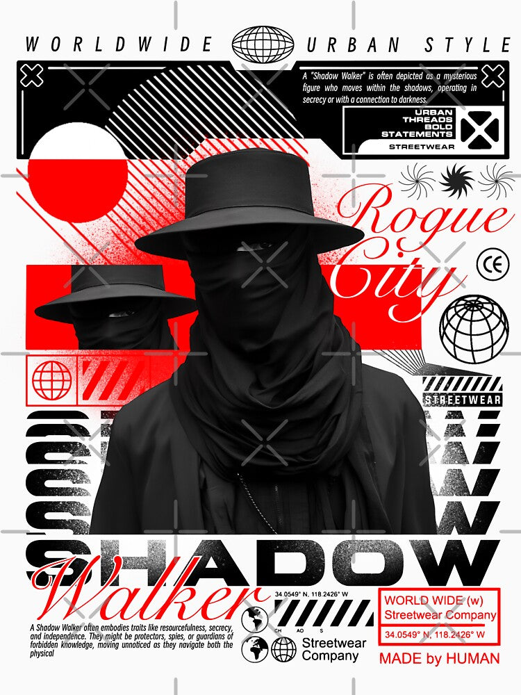 Rogue City Shadow Walker Techwear Streetwear by LunaPixelStudio