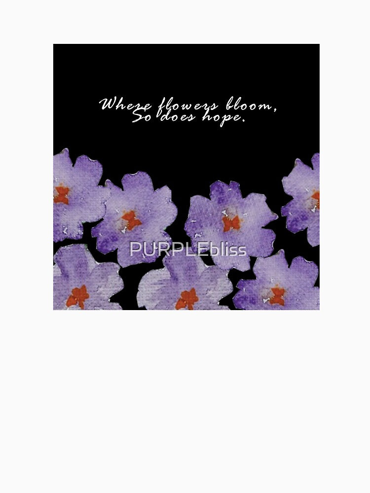 Oversized Watercolour Violet Bloomy by PURPLEbliss