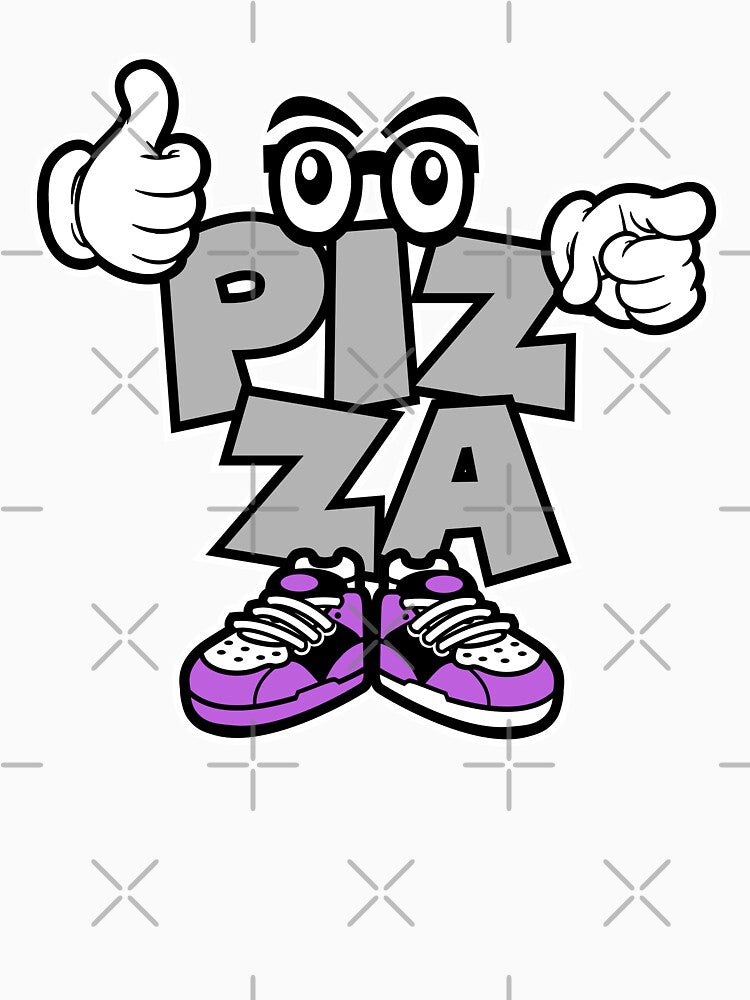 Comic strip of the word PIZZA congratulating you by NFTWords