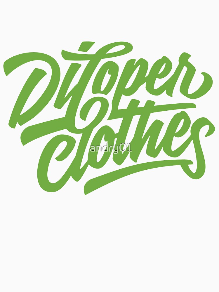Ditoper Clotes – Unique Street Typography Design by andry01