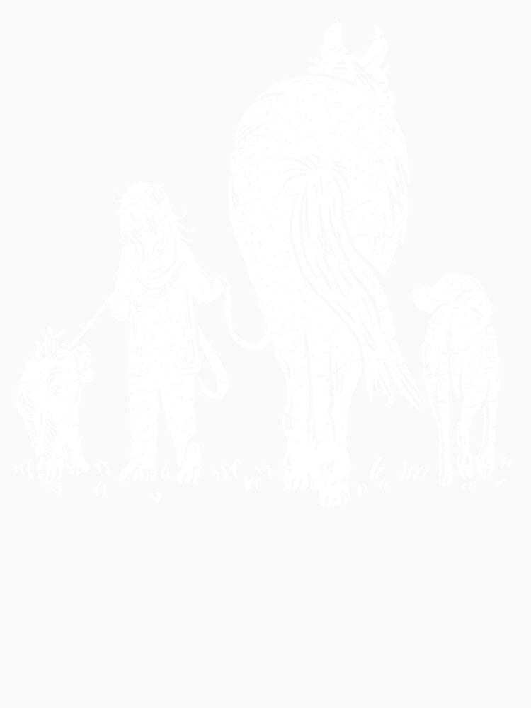 Girl with Horse and Dog Long Sleeve T-Shirt by MaximilianBaar