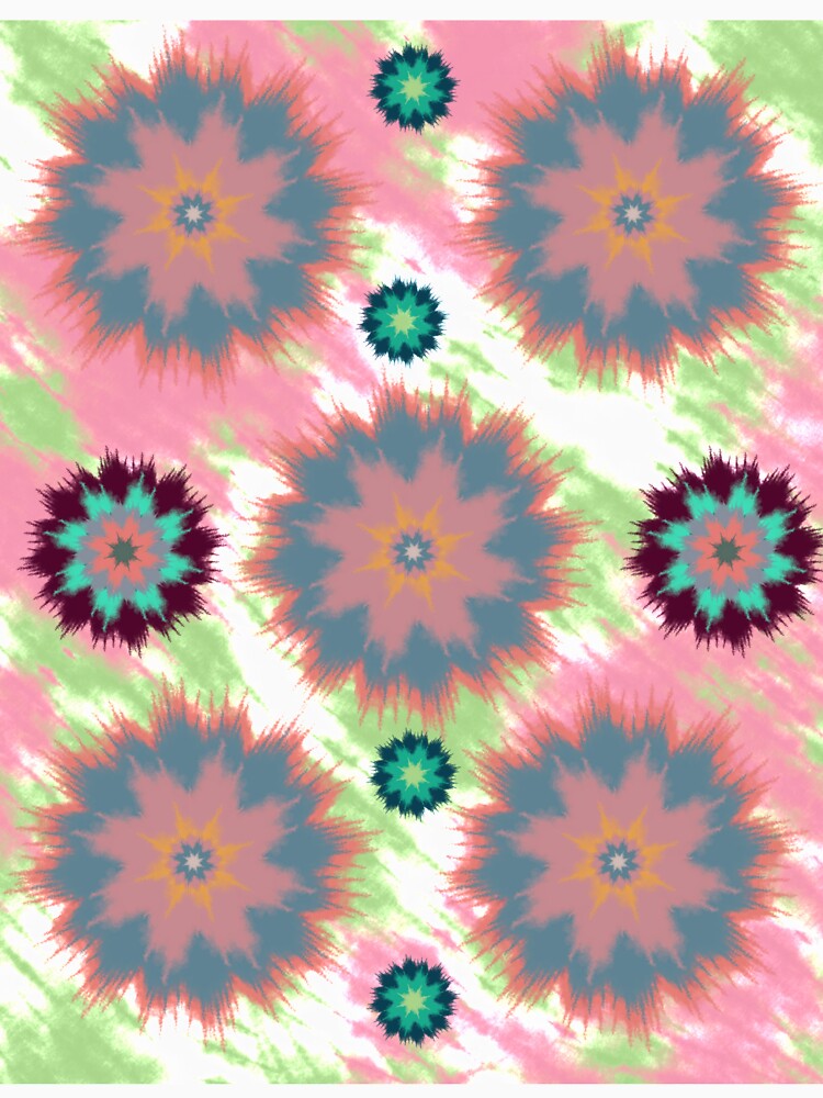 multi-roses tie dye cotton by Great-nightmare