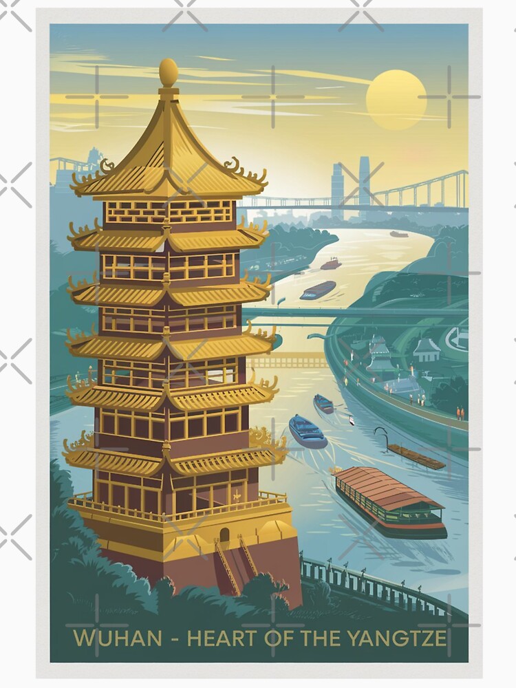 Wuhan Vintage Travel Poster by TravelerRat