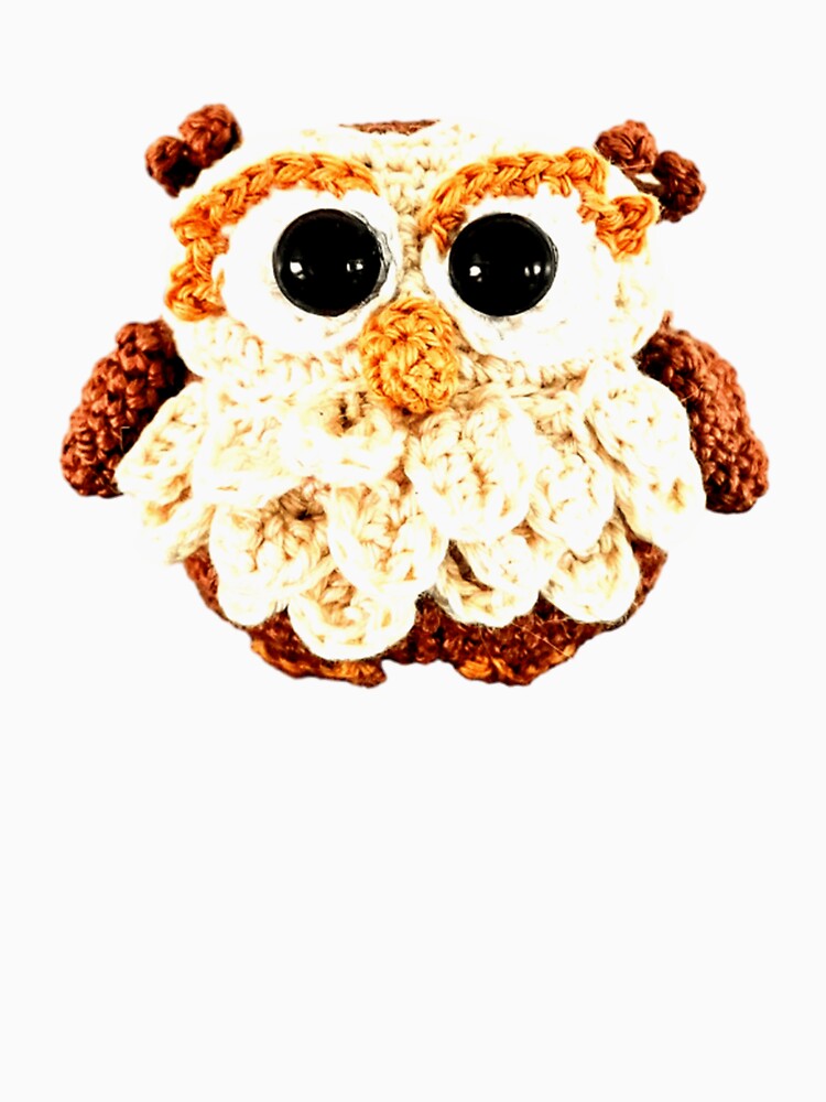 Big Eyed Owl Cute Crochet Amigurumi Bird by ChemiCrocheting