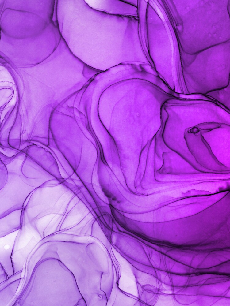 Abstract liquid art alcohol ink, liquid marble art design, abstract marble art, liquid art, purple watercolor by ZeinabTaha